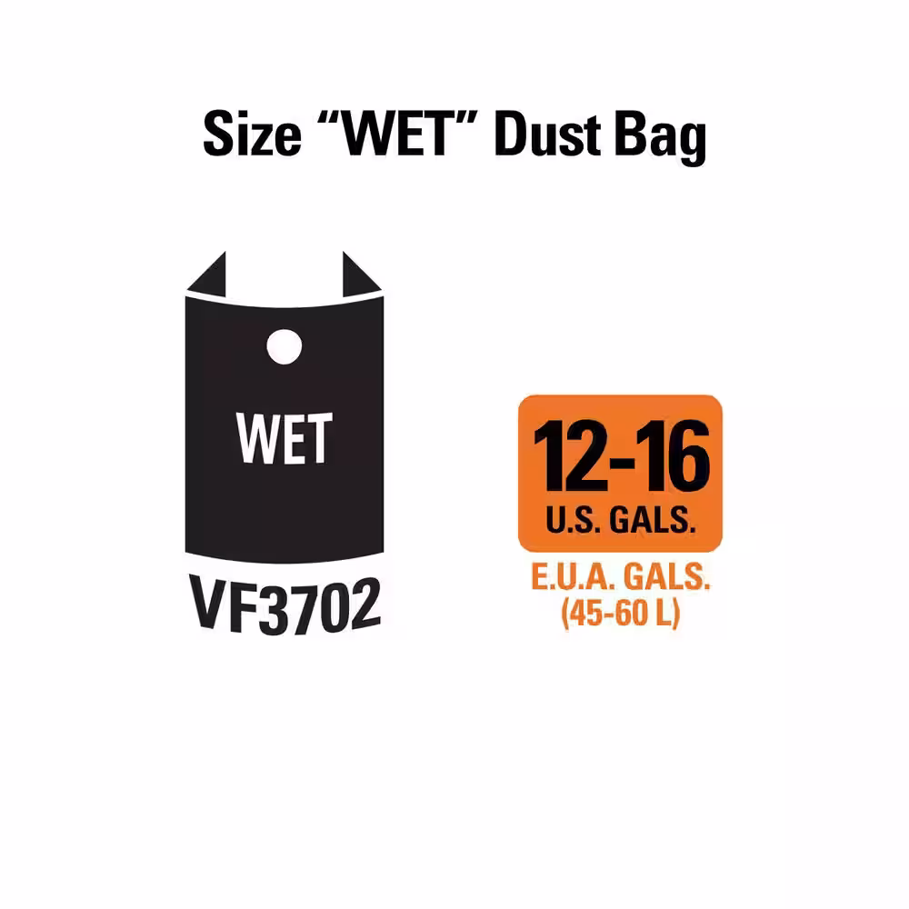 RIDGID Wet/Dry Vac Premium Wet or Dry Dust and Debris Bags for Select 12 to 16 Gallon RIDGID Shop Vacuums, Size A (36.-Pack)