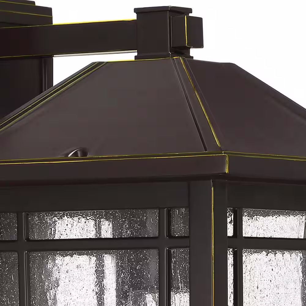 Quoizel Cedar Point 1-Light Bronze Outdoor Wall Lantern Sconce