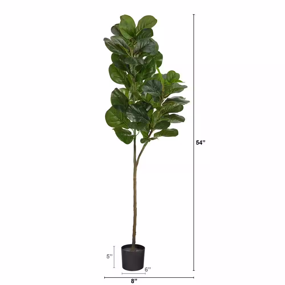 Nearly Natural 4.5 ft. Artificial Fiddle Leaf Fig Tree