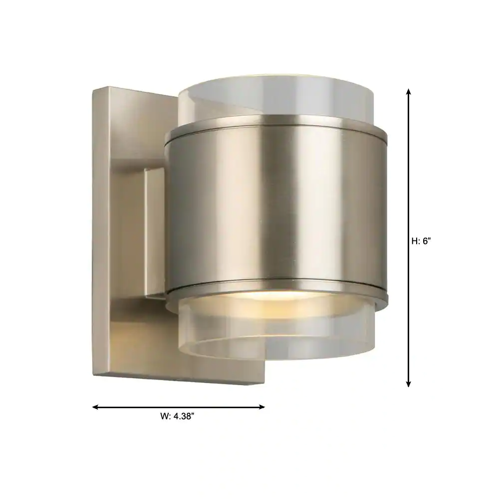 Home Decorators Collection Upton Brushed Nickel LED Sconce