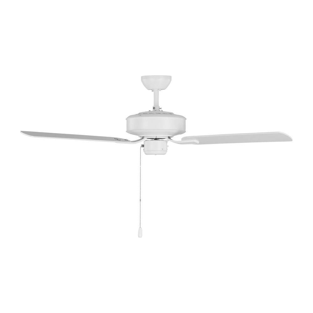 Generation Lighting Linden 48 in. Ceiling Fan in Matte White with Reversible Motor
