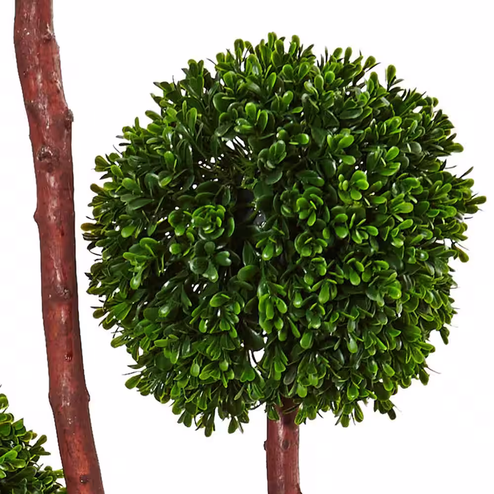 Nearly Natural Indoor/Outdoor 5 ft. Boxwood Artificial Tree UV Resistant