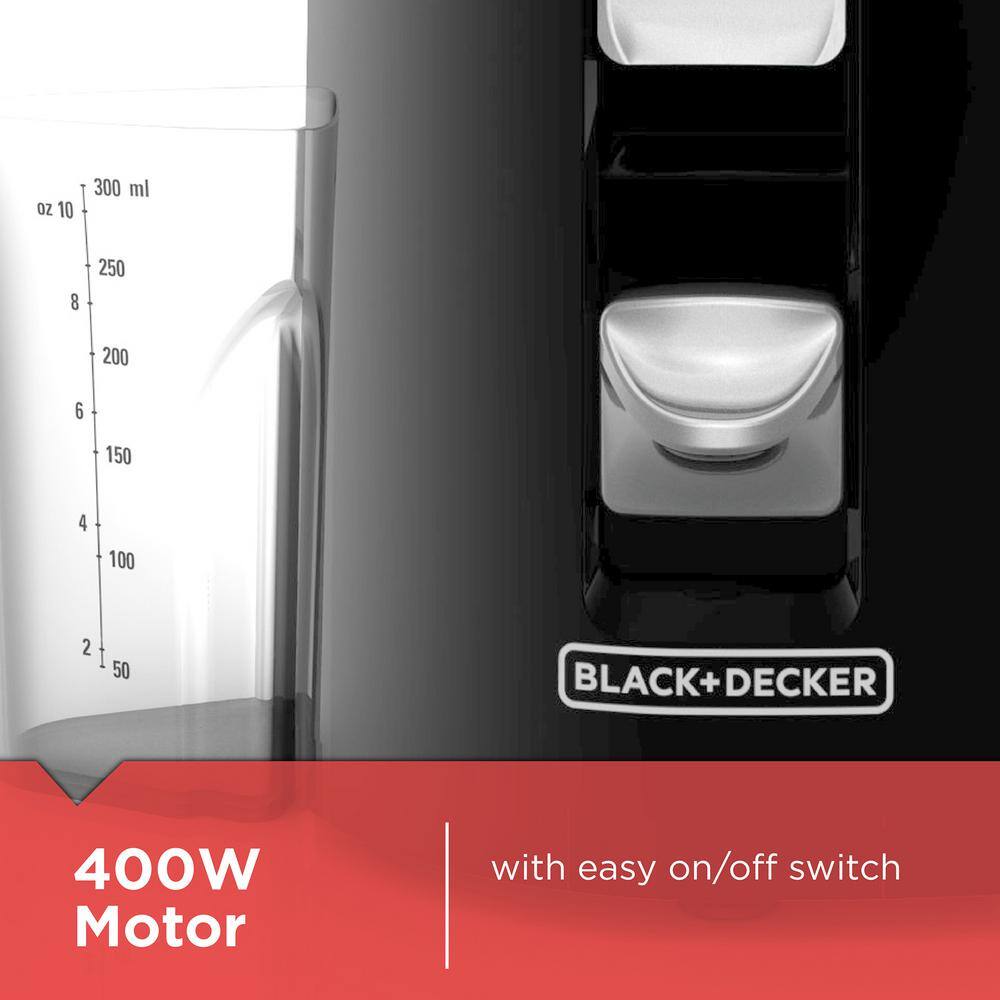 BLACK+DECKER 10 oz. Black Juicer Extractor