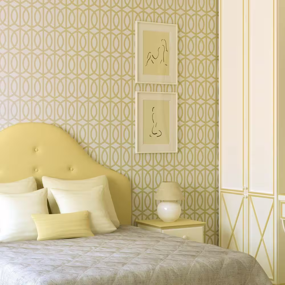 Stencil Ease Trousdale Wall Painting Stencil - 19.5 in. x 19.5 in. Stencil Sheet