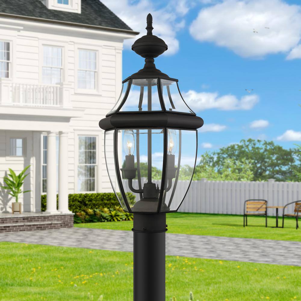AVIANCE LIGHTING Aston 2 Light Black Outdoor Post Top Lantern