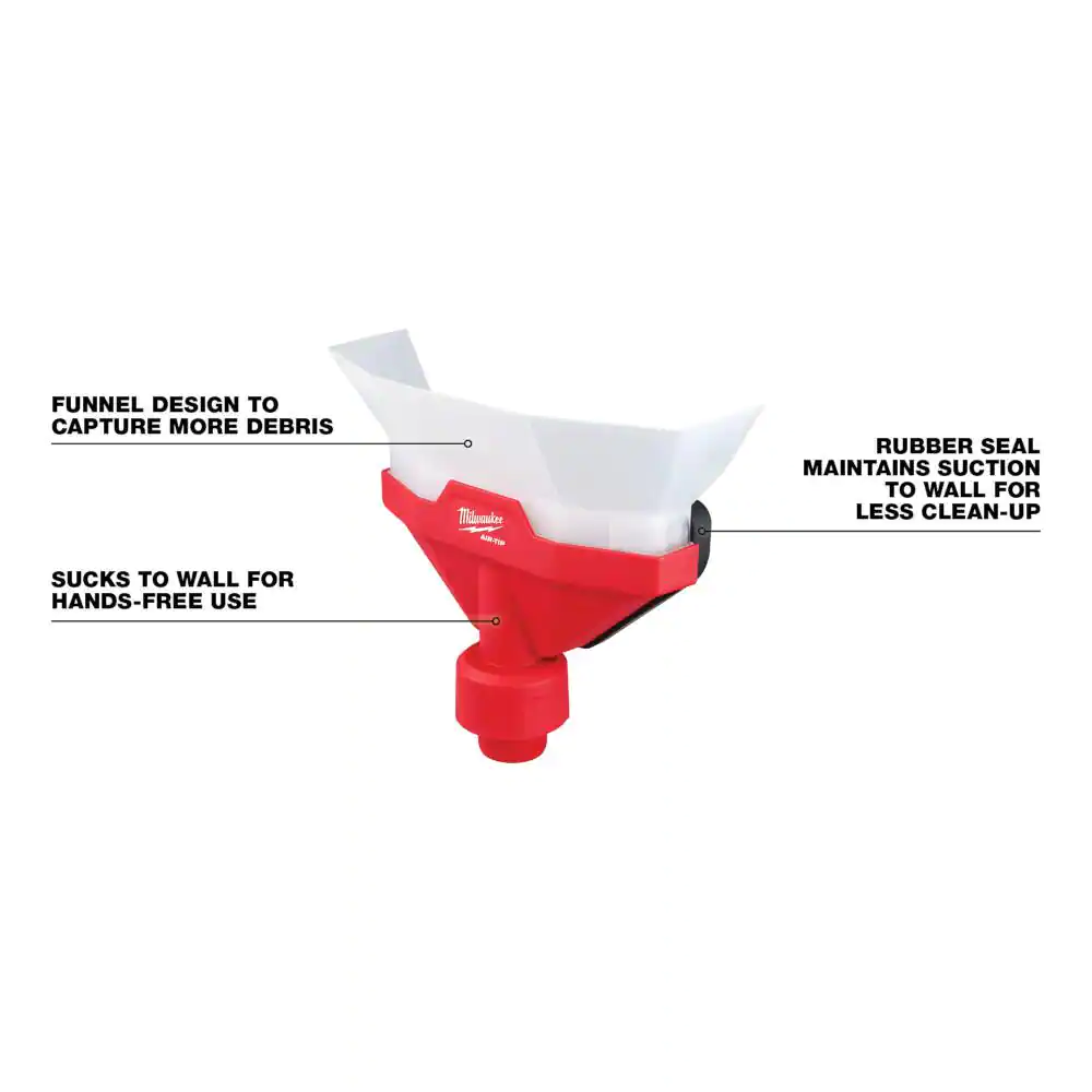 Milwaukee AIR-TIP 1-1/4 in. - 2-1/2 in. Dust Collector Wet/Dry Shop Vacuum Attachment (1-Piece)