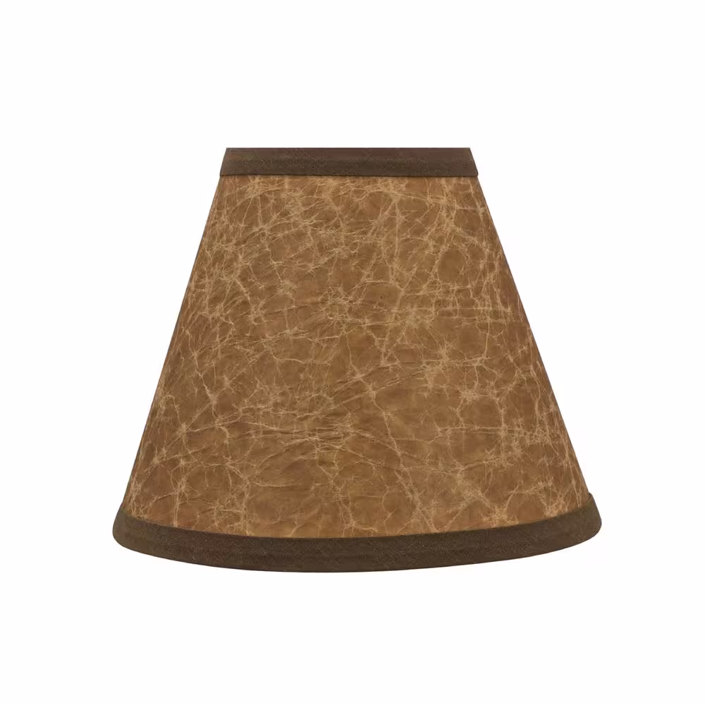 Aspen Creative Corporation 6 in. x 5 in. Dark Brown Hardback Empire Lamp Shade (9-Pack)