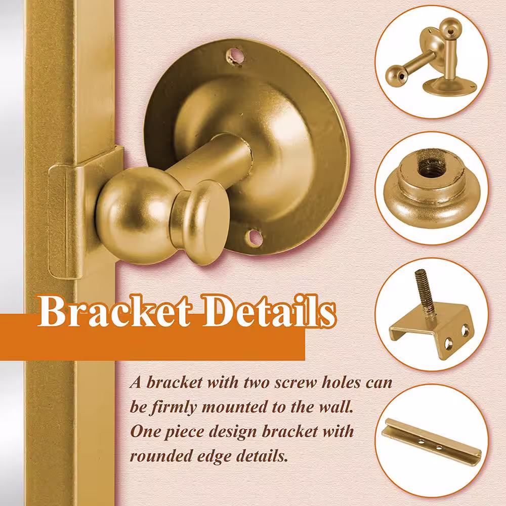 None 38 in. H x 26 in. W Modern Rectangle Metal Framed Pivoted Wall Vanity Mirror