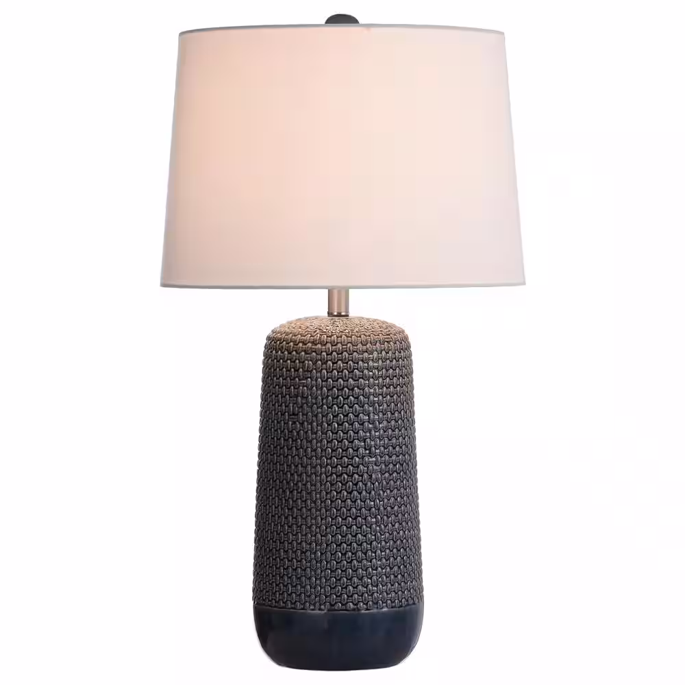 StyleCraft Galey 30 in. Navy Blue Table Lamp