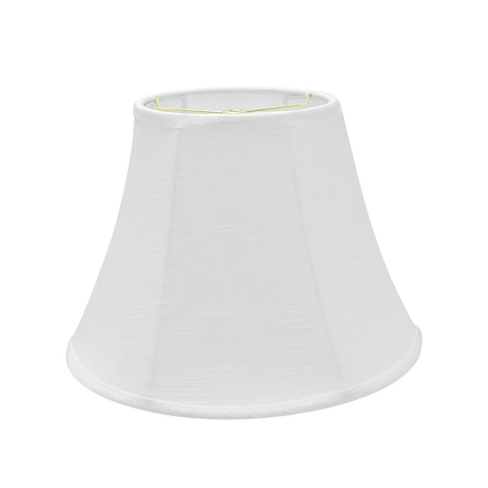 Aspen Creative Corporation 13 in. x 9-1/2 in. Off-White Bell Collaspsible Lamp Shade