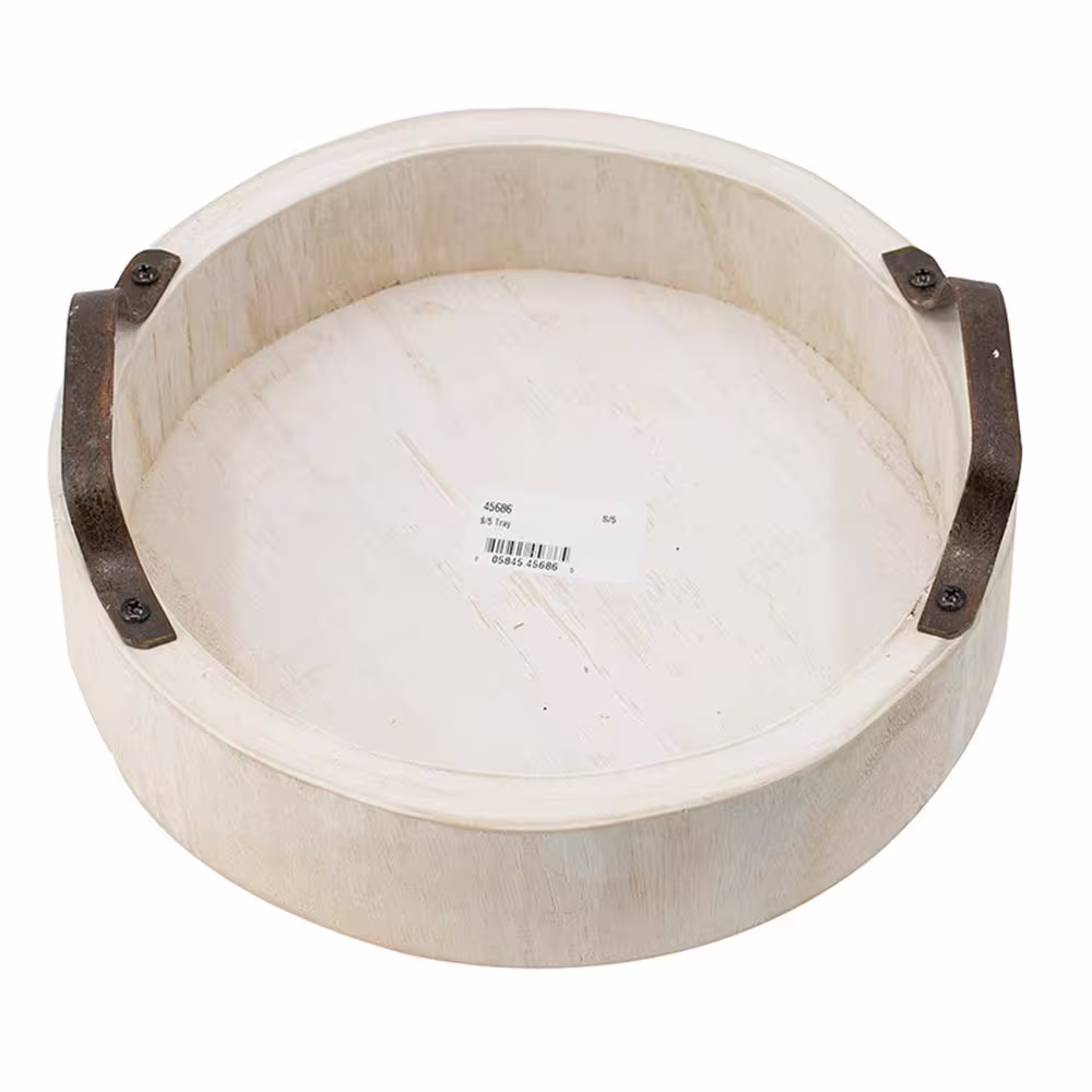 A & B Home White Decorative Trays (Set of 5)