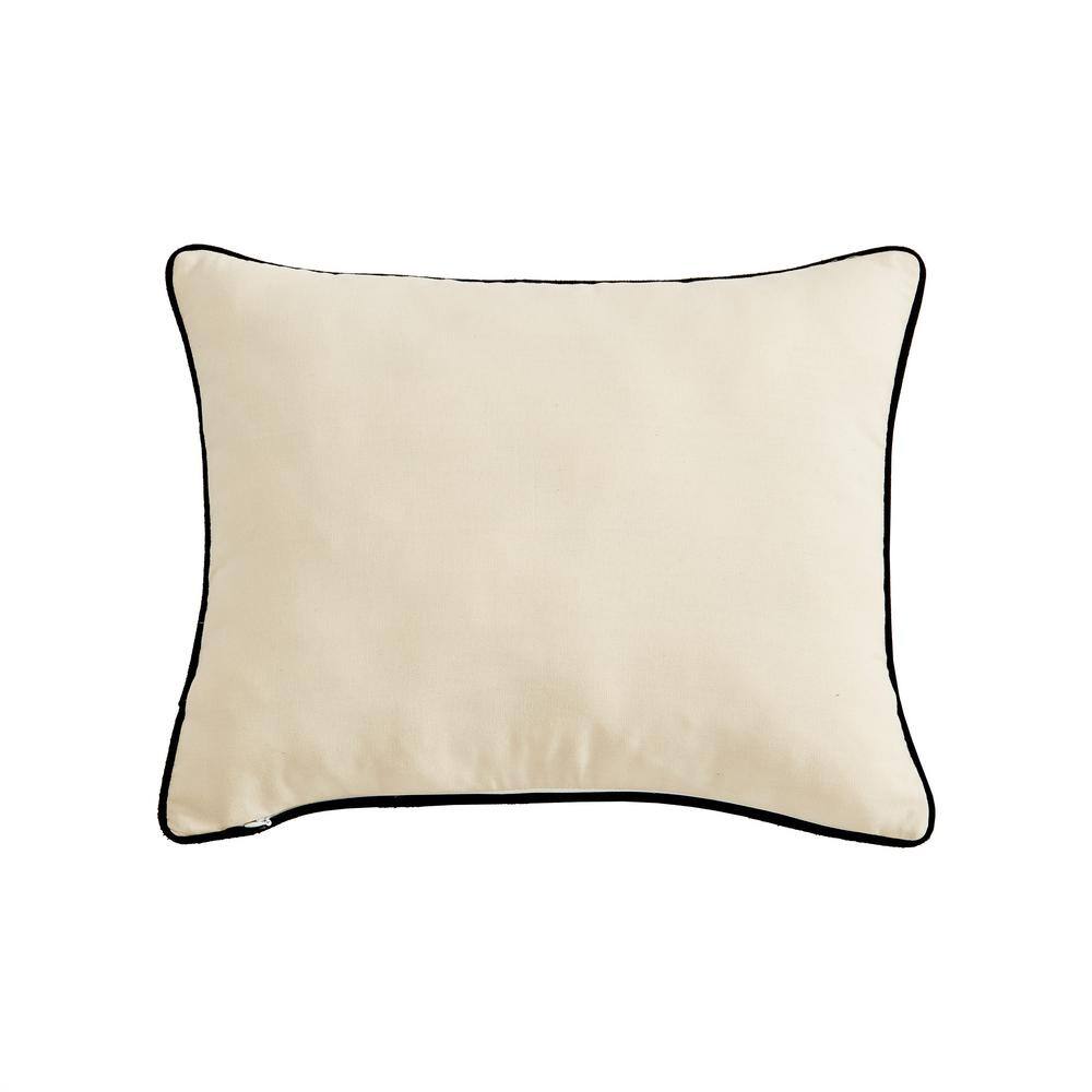 None Bear Natural Beige Cotton 16 in. x 20 in. Breakfast Pillow Cover