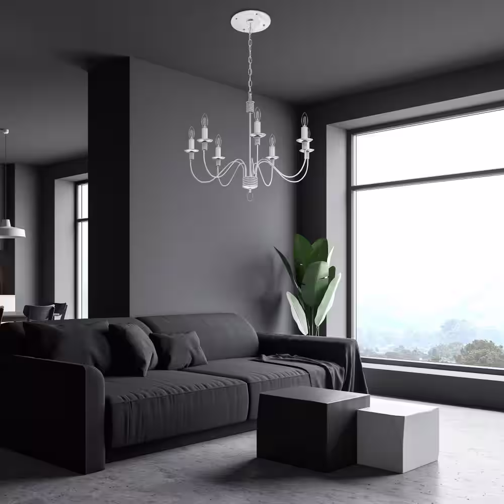 Feit Electric 60-Watt Equivalent B10 E12 Candelabra Dim White Filament Clear Glass Chandelier LED Light Bulb Soft White 2700K (3-Pack)