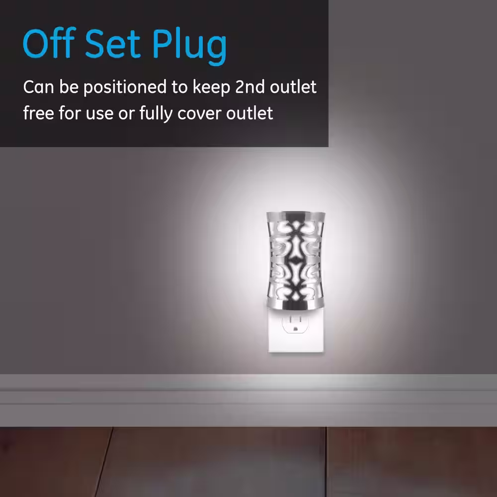 GE 0.5-Watt Coverlite Cornucopia Design Plug In Light-Sensing Integrated LED Night Light