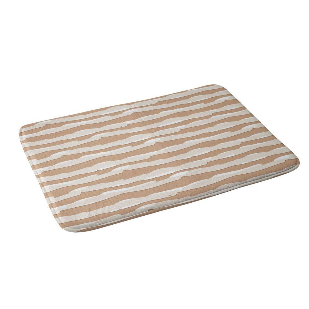 DenyDesigns. Wagner Campelo Saara 2 34 in. x 21 in. beige Memory Foam Bath Mat