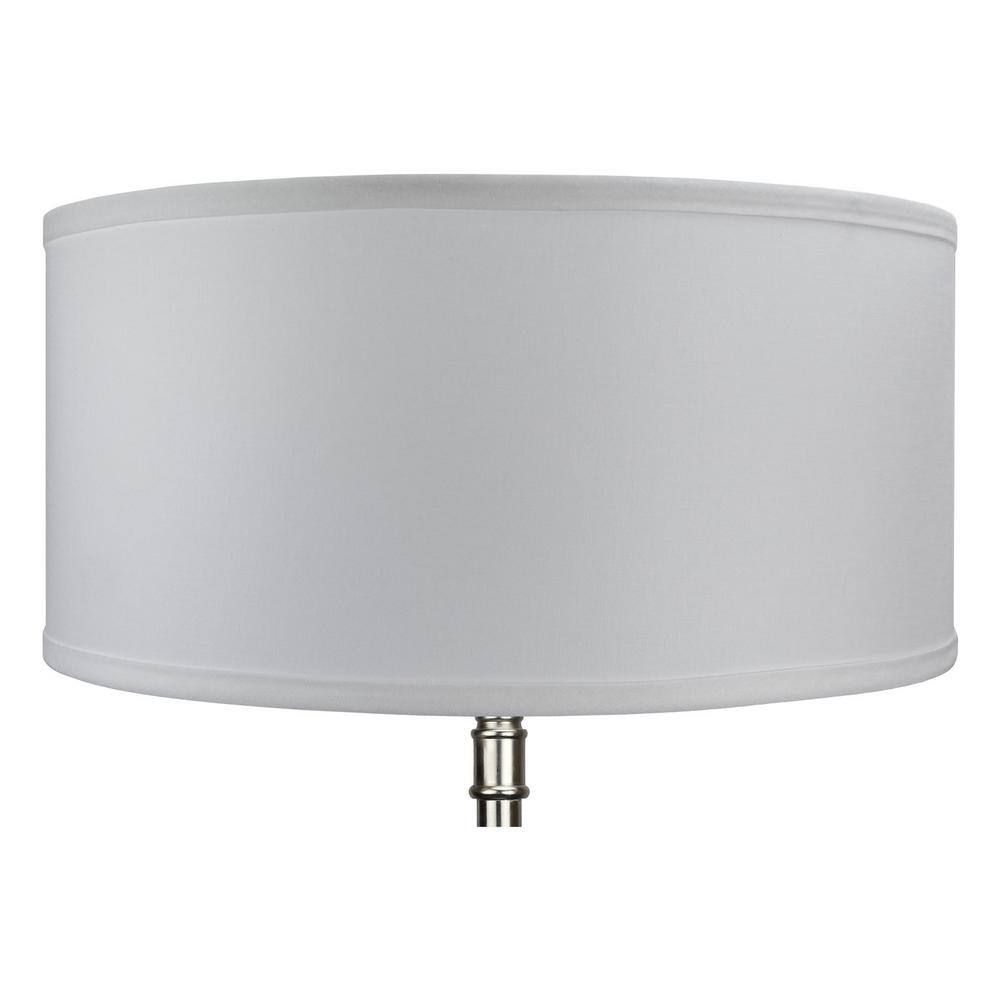 FenchelShades.com 17 in. W x 8 in. H Shadow/Nickel Hardware Drum Lamp Shade
