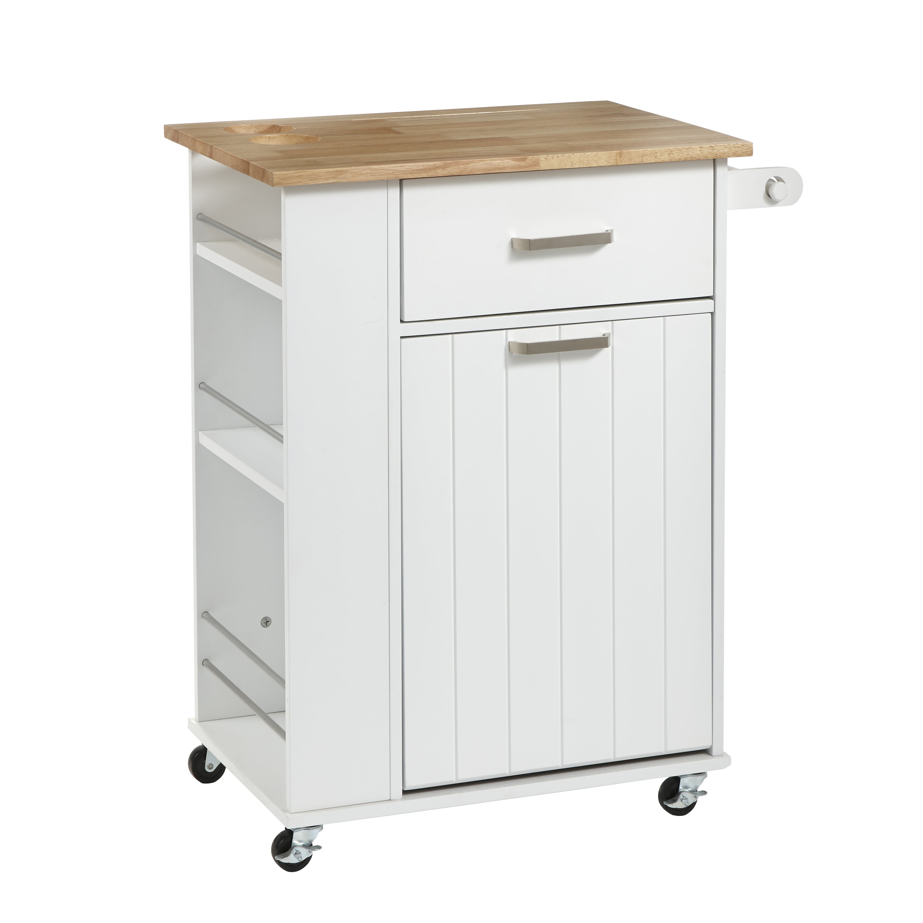 TMS Lima Kitchen Cart, White