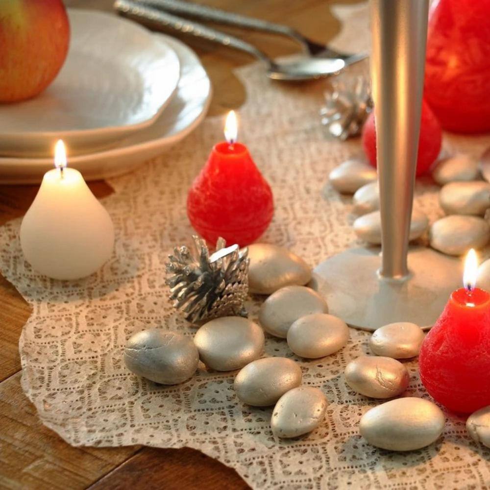 None 2.5 in. Melon White Petite Decorative Timber Pear - Set of 12