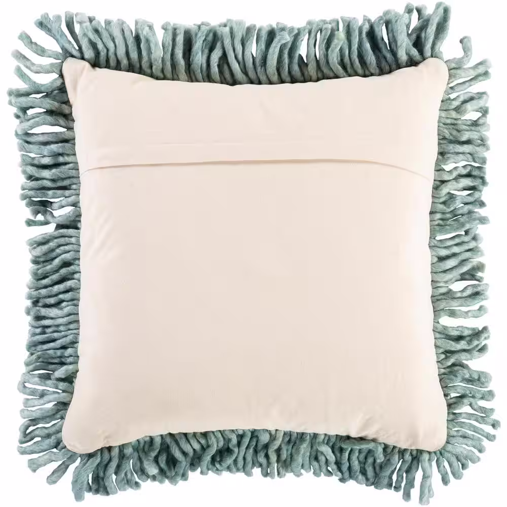 Artistic Weavers Paxton Sage Hand Woven/Fringe Polyester Fill 20 in. x 20 in. Decorative Pillow