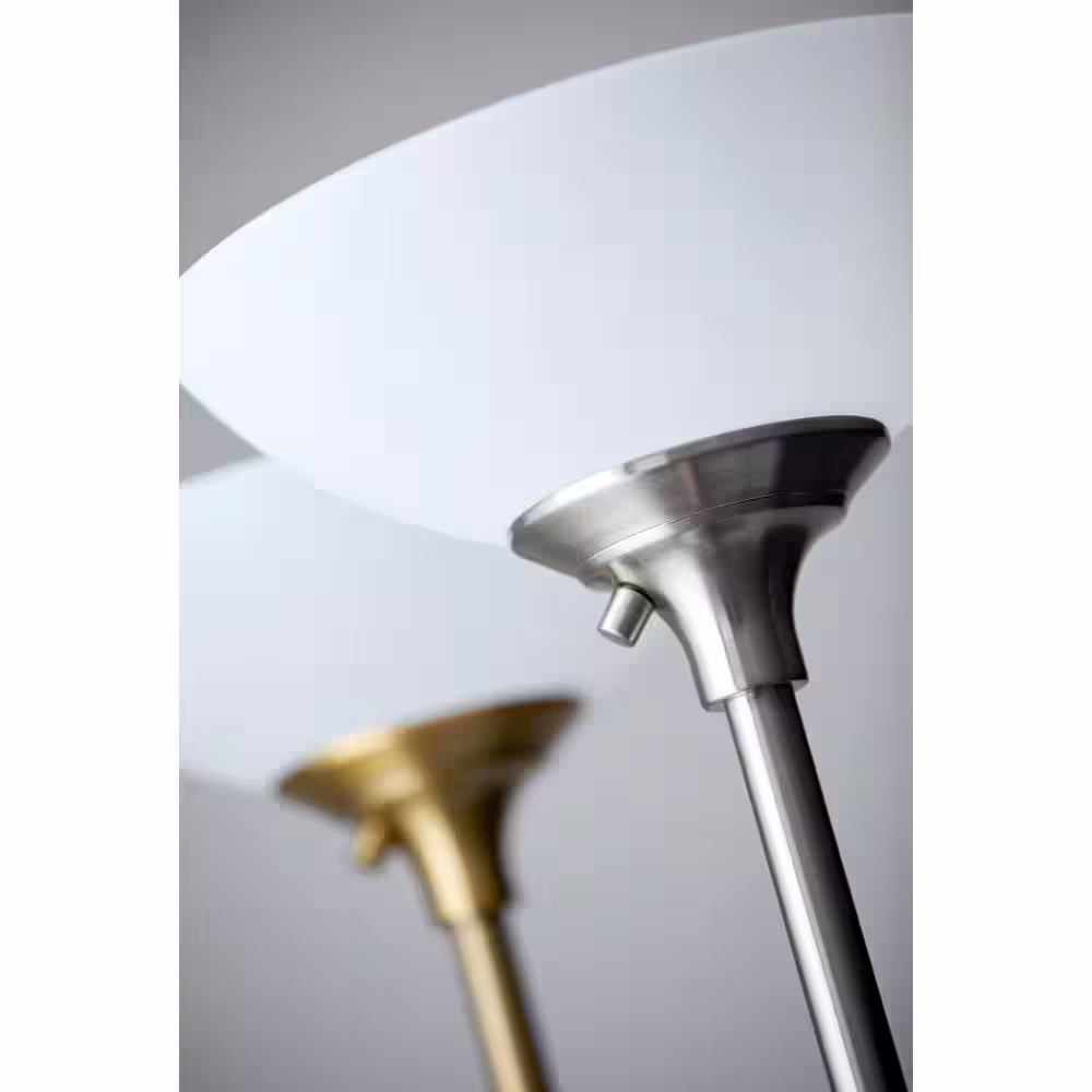 Adesso Glenn 71 in. Steel Torchiere Floor Lamp