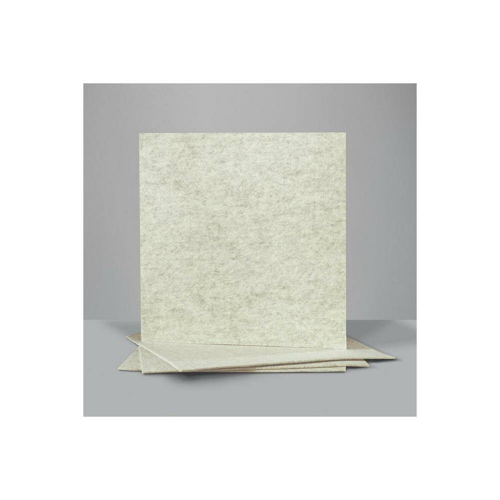 York Wallcoverings Ivory Squares Acoustical Peel and Stick Tiles (Set of 4)