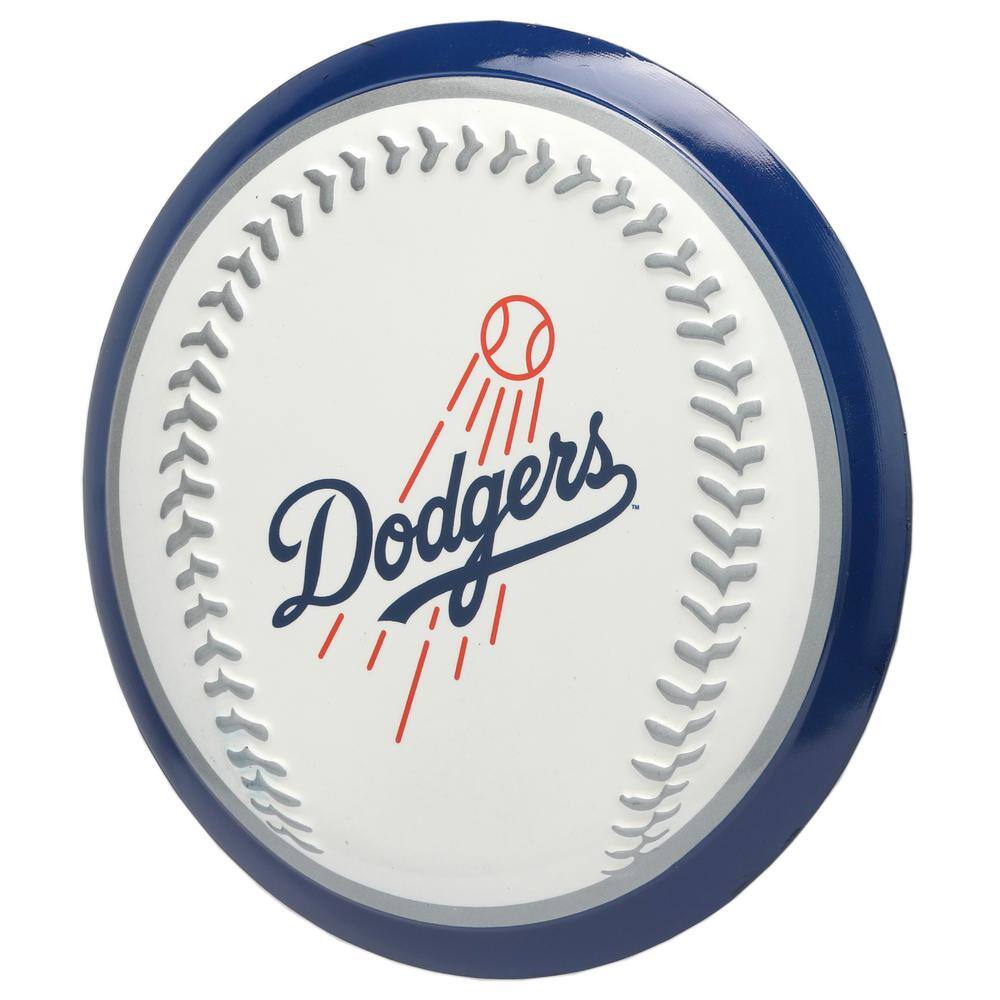 Open Road Brands Los Angeles Dodgers Round Baseball Metal Sign
