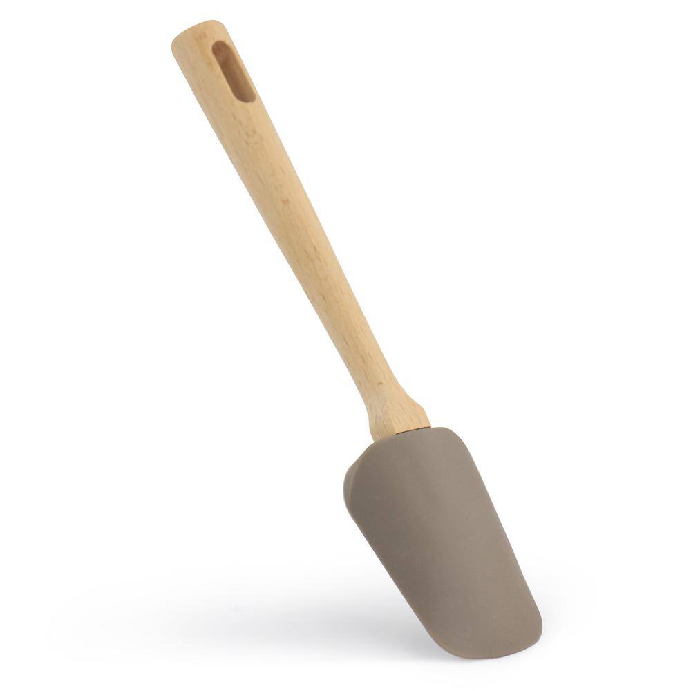 MARTHA STEWART Silicone Mini Spoonula in Gray
