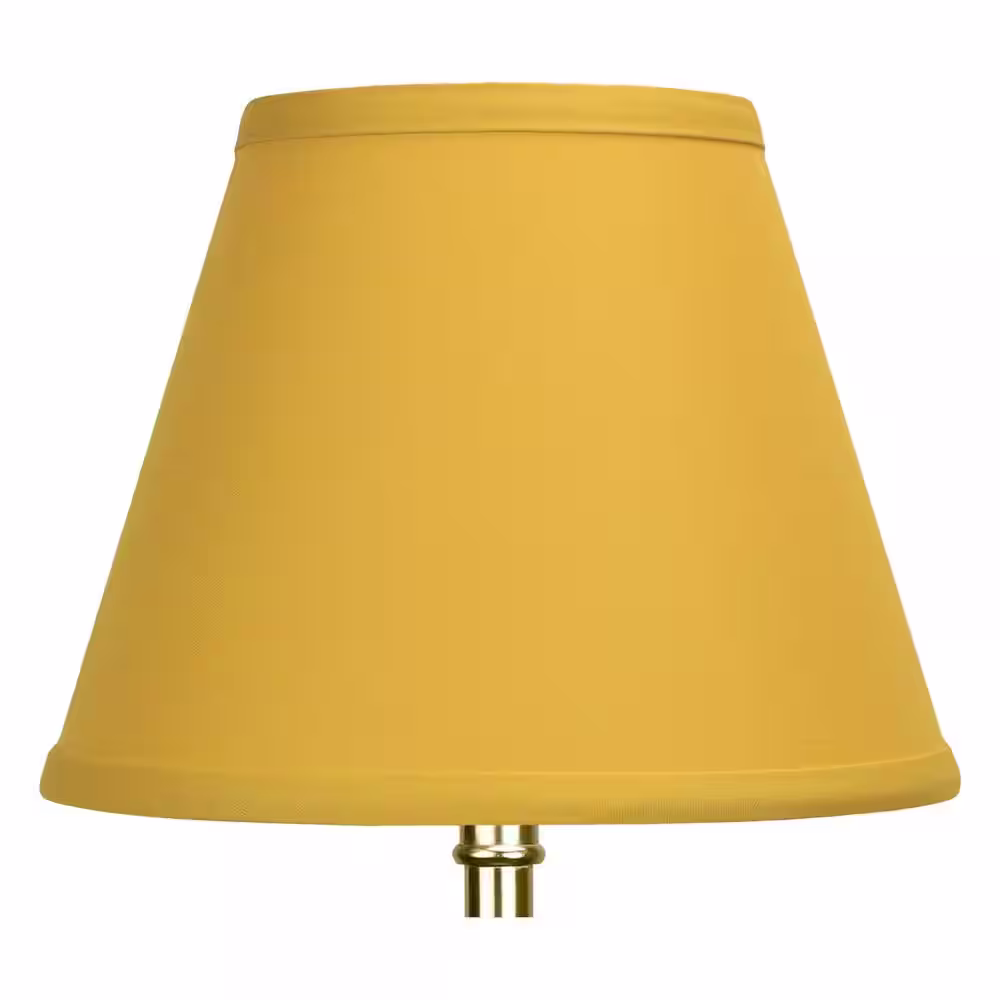 FenchelShades.com 5 in. Top Diameter x 9 in. Bottom Diameter x 7 in. Slant Linen Curry Empire Lamp Shade
