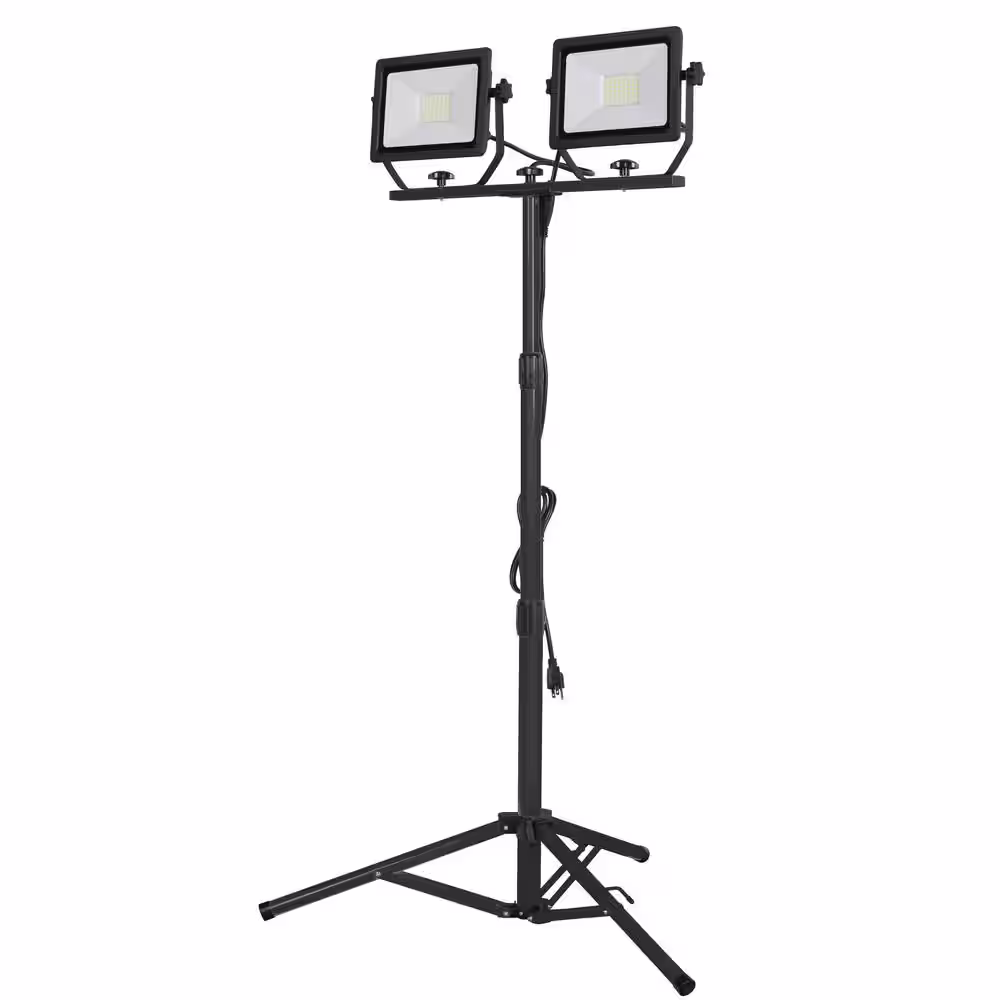 None LED Dual Tripod Work Light