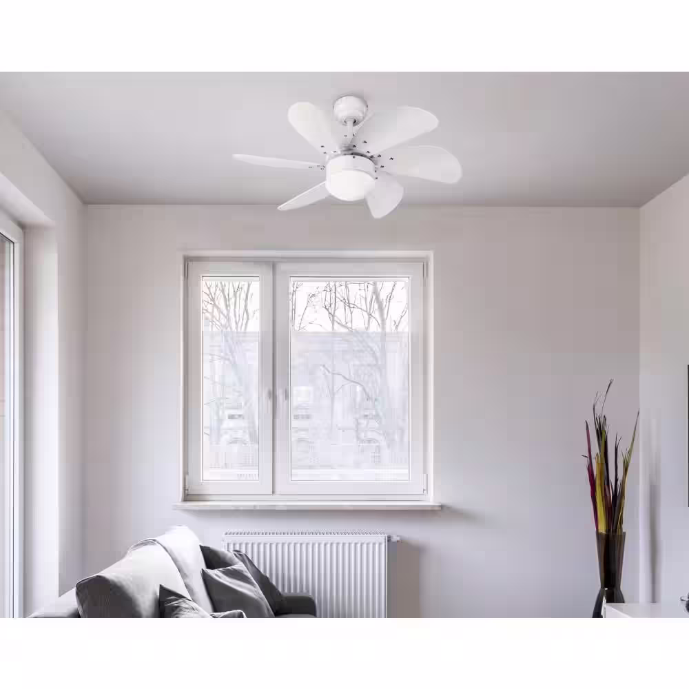 Westinghouse Turbo Swirl 30 in. LED White Ceiling Fan with Light Kit