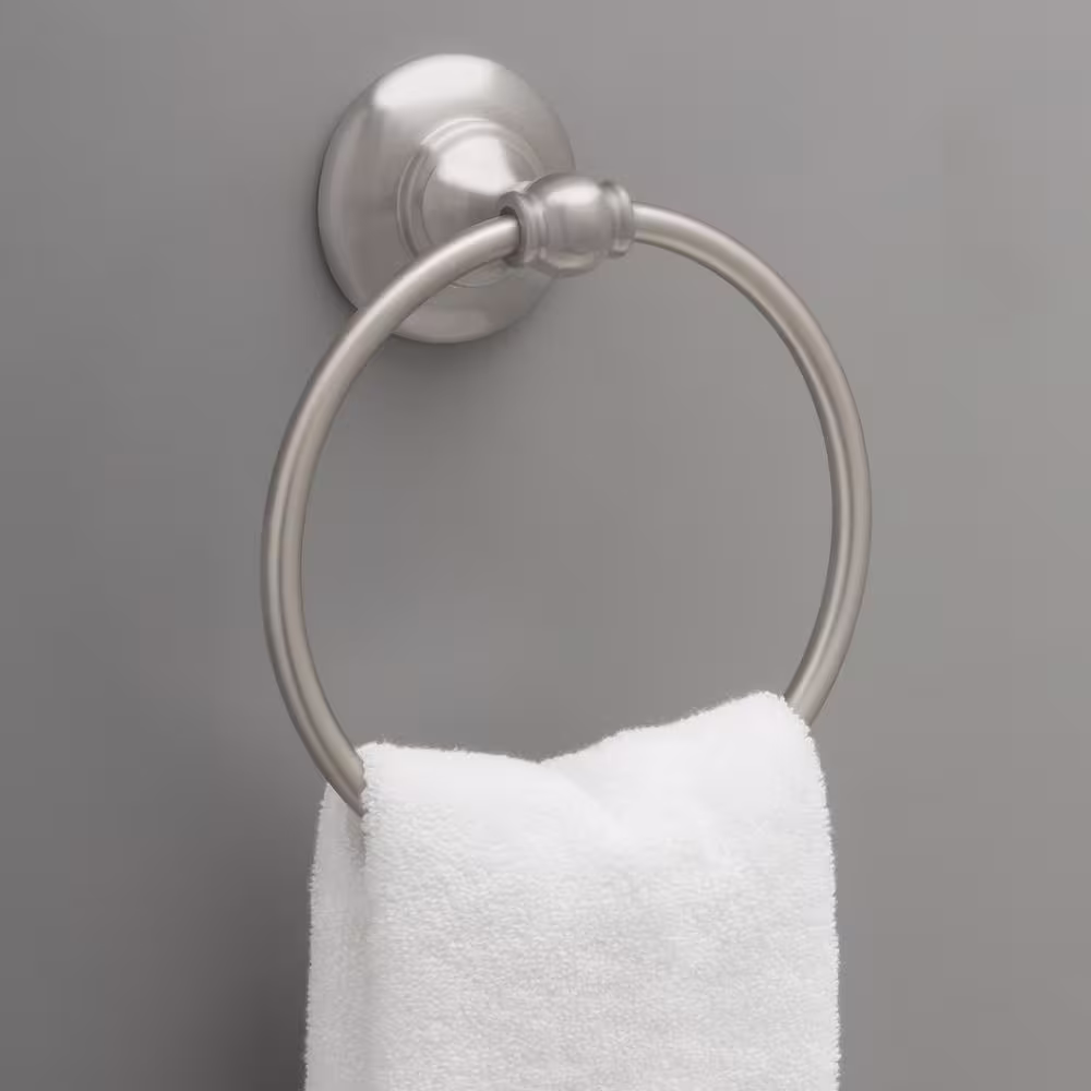 Delta Greenwich II Towel Ring in SpotShield Brushed Nickel