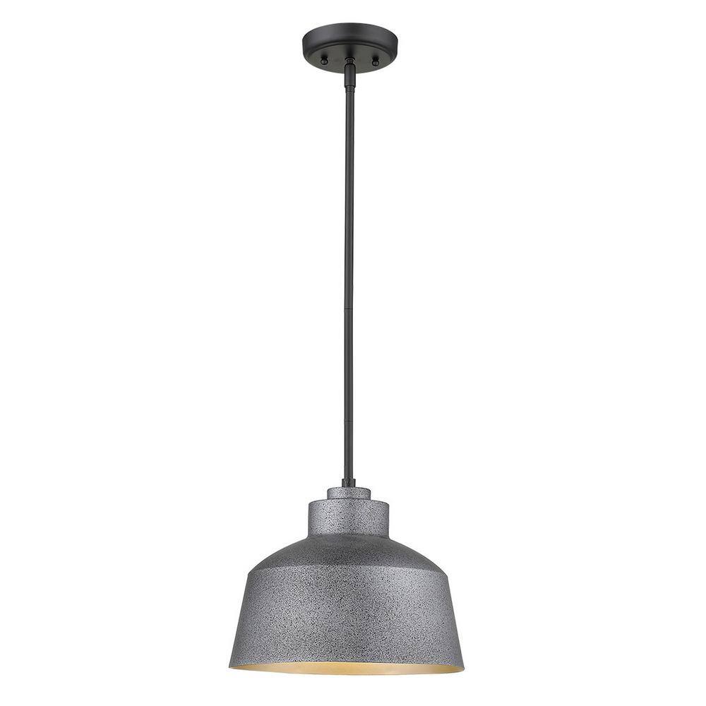 Acclaim Lighting Barnes 1-Light Gray Outdoor Convertible Pendant