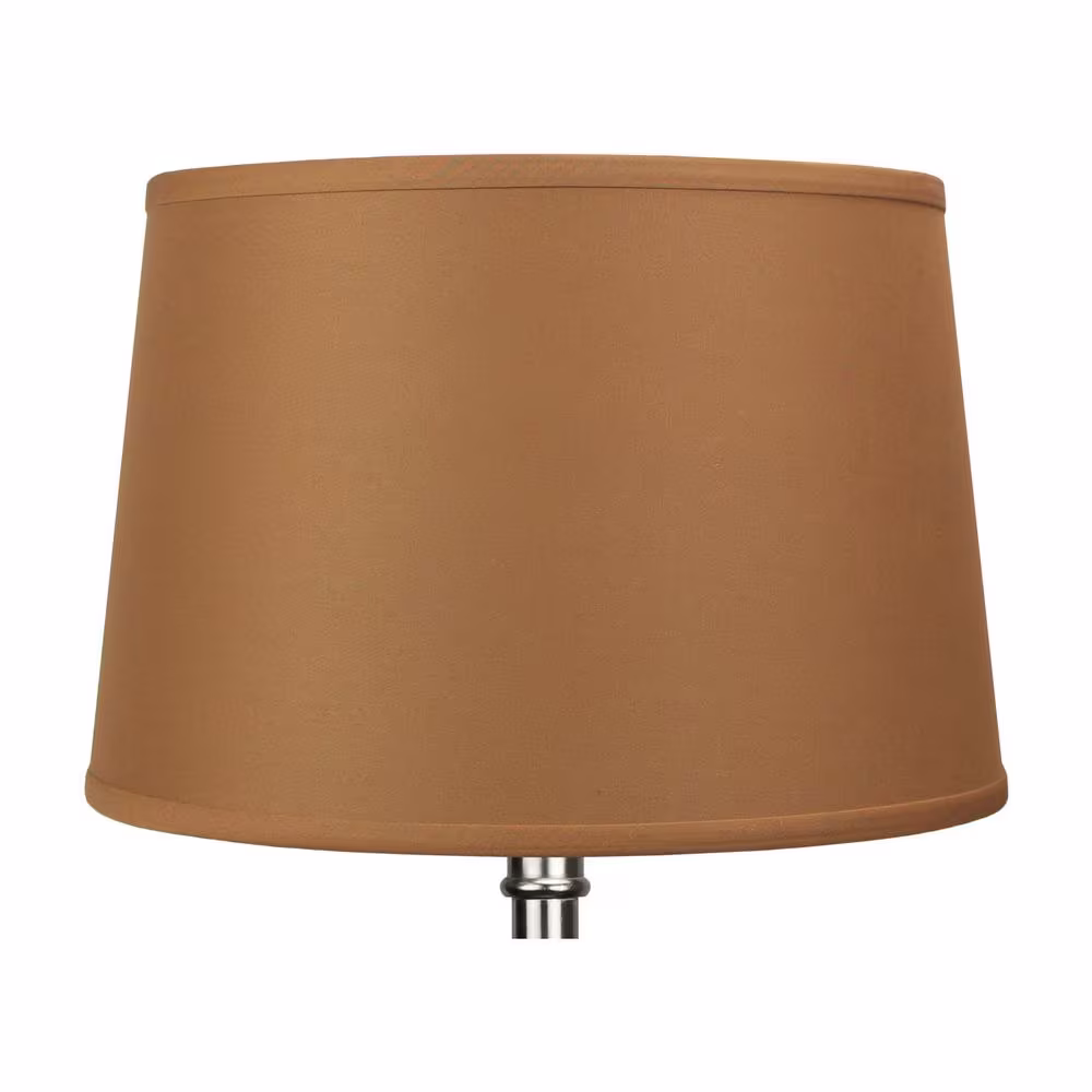 FenchelShades.com Fenchel Shades 13 in. Top Diameter x 15 in. Bottom Diameter x 10 in. Slant, Empire Lamp Shade - Linen Earth