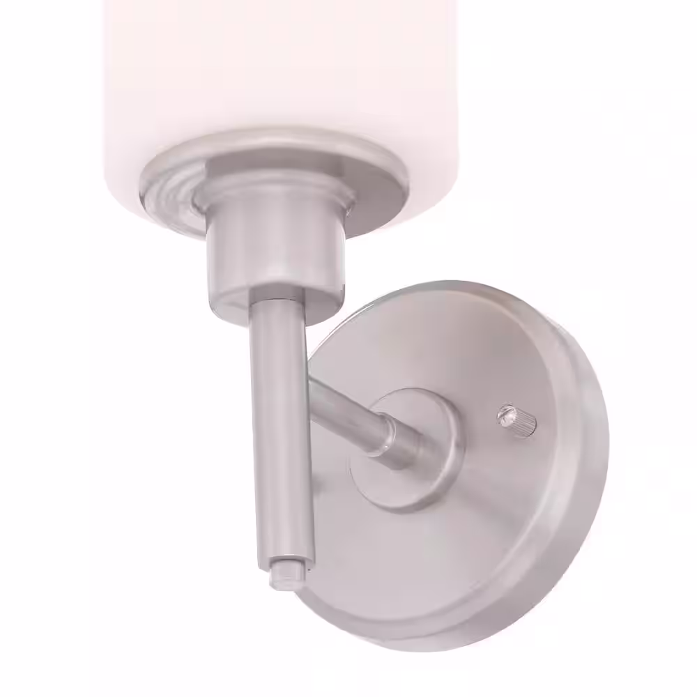 Design House Aubrey 1-Light Satin Nickel Indoor Wall Mount