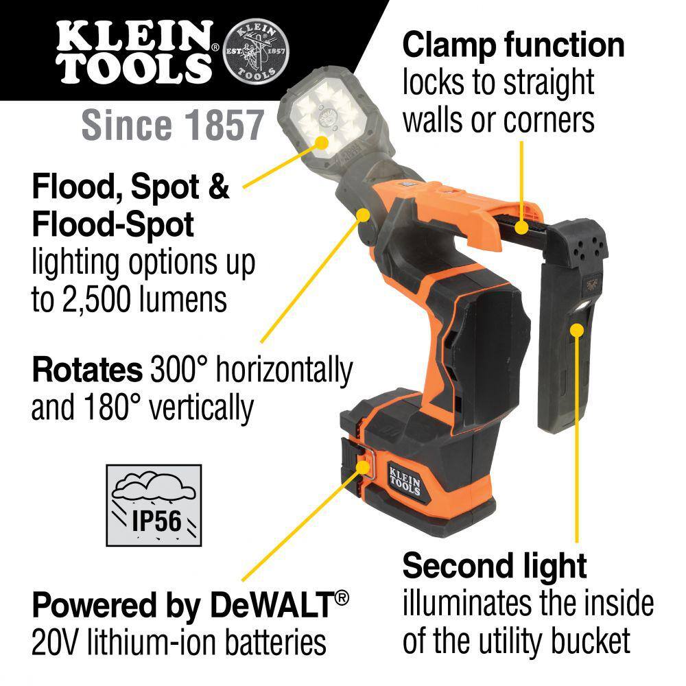 Klein Tools Cordless Utility Bucket LED Light (Tool Only)