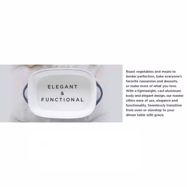 CorningWare 9 in. x 13 in. Blue Cast Aluminum Baker with Lid