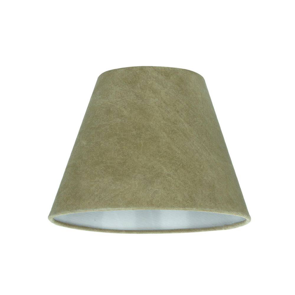 Aspen Creative Corporation 9 in. x 7 in. Khaki Hardback Empire Lamp Shade