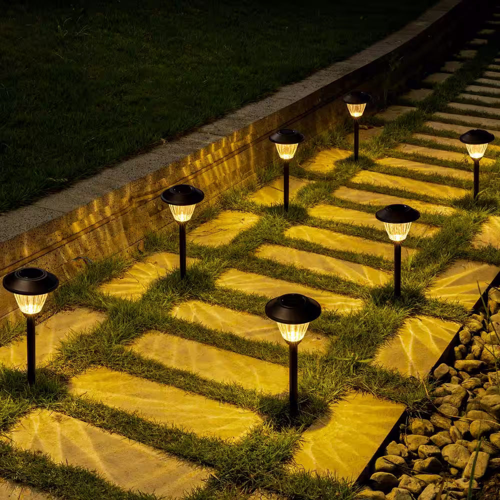 None Solar Bronze LED Path Light (6-Pack)