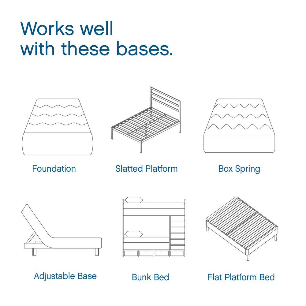 Cool Gel Twin XL-Size 6 in. Gel Memory Foam Mattress