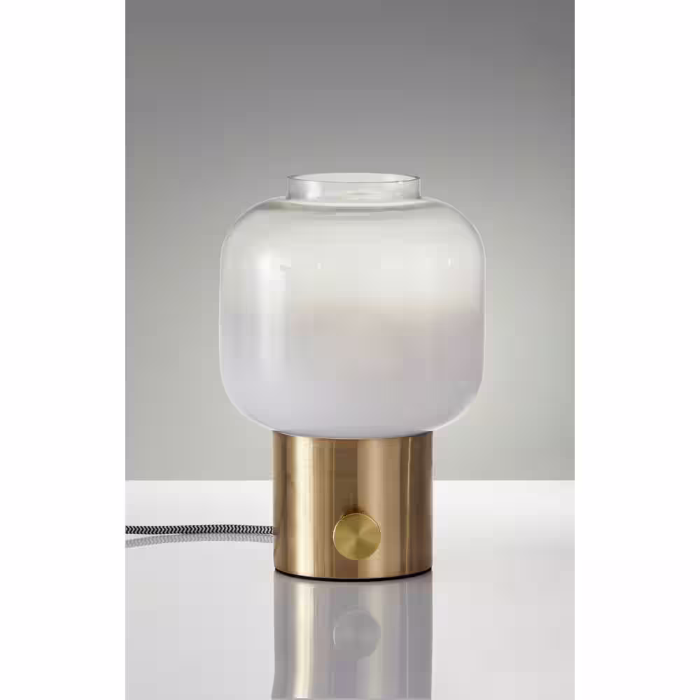 Adesso Lewis 12 in. Brass Table Lamp