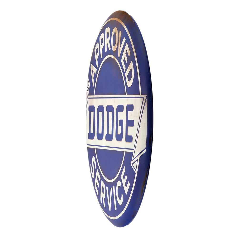 Dodge Approved Service Tin Button Decorative Sign