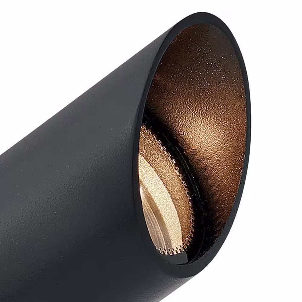 HINKLEY Lumacore 3000K Adjustable Lumen Black Hardwired LED Outdoor Spotlight with Variable Wattage