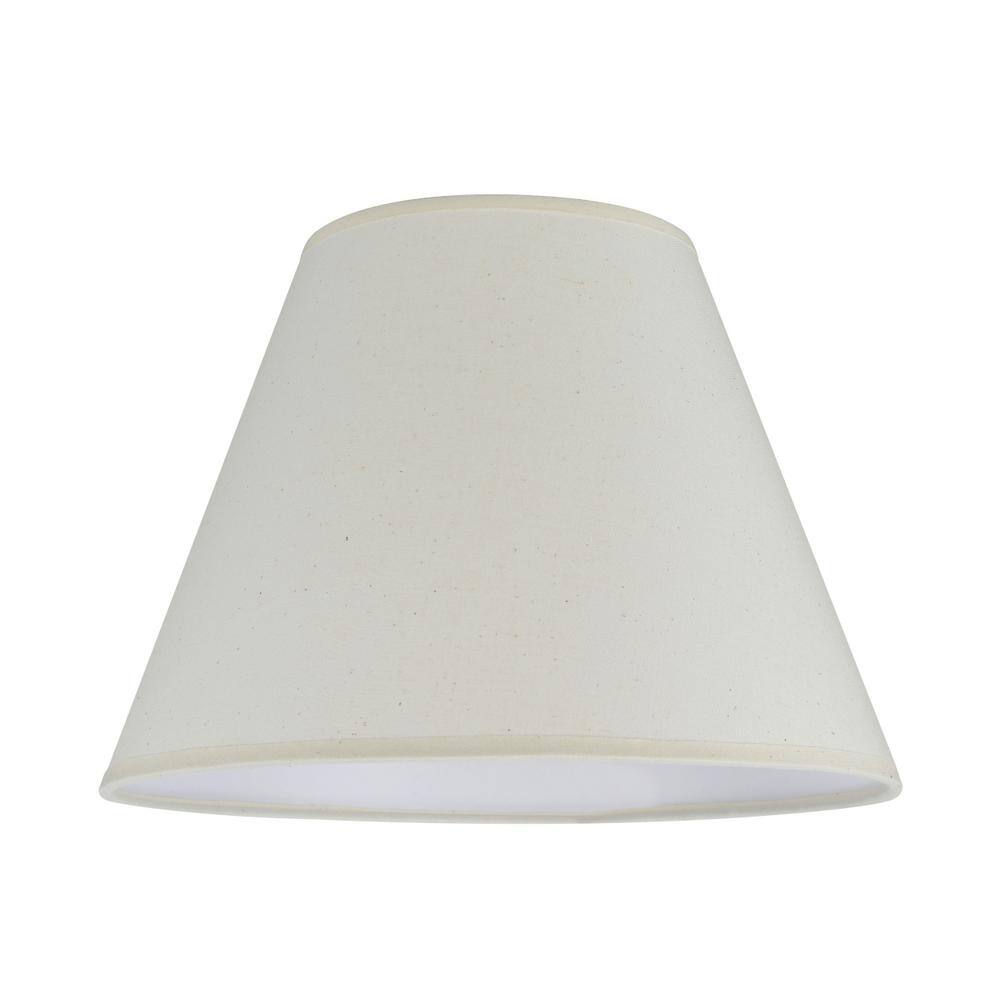 Aspen Creative Corporation 12 in. x 9 in. Ivory Hardback Empire Lamp Shade