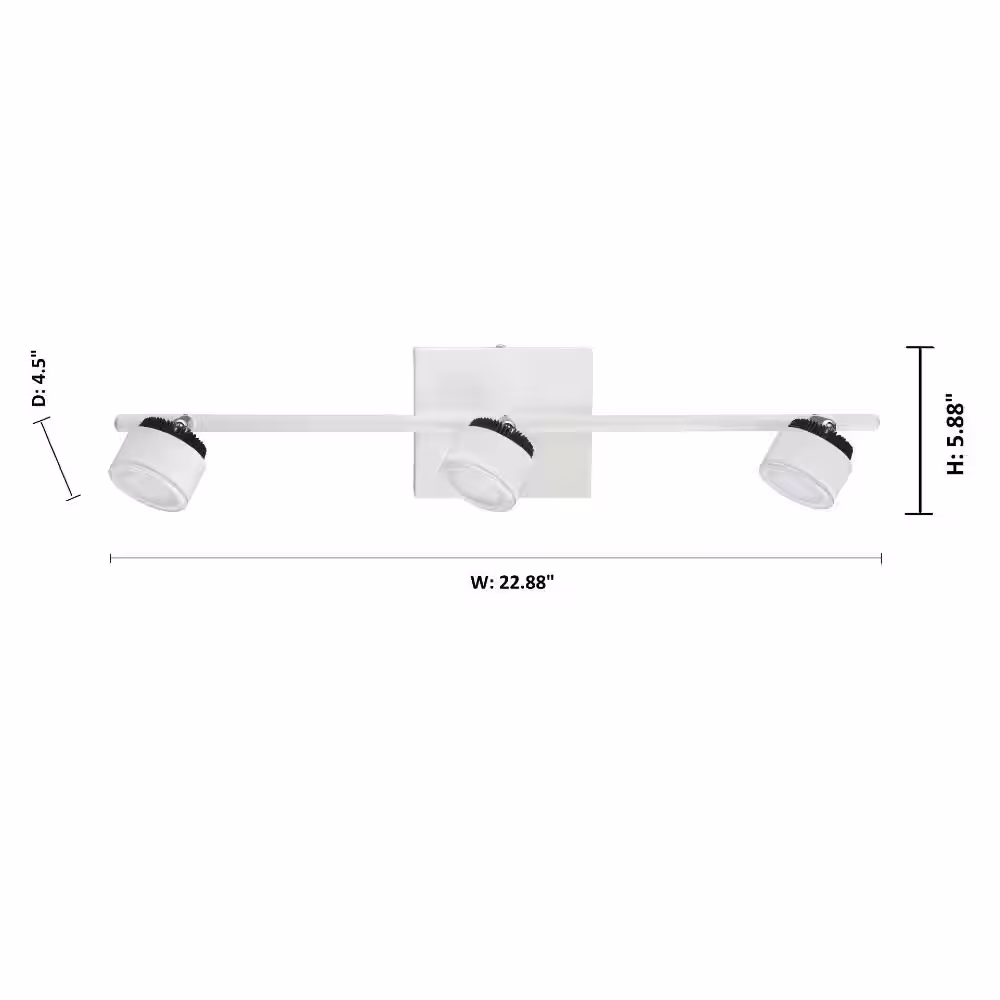 Eglo Armento 3-Light White LED Track Light