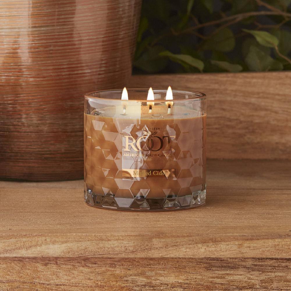 Root Candles 3 Wick Honeycomb Mulled Cider Scented Jar Candle