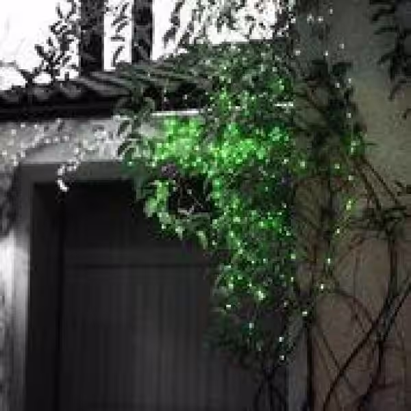 None Outdoor/Indoor 12 ft. Battery Operated Micro Bulb Integrated LED String Light/Fairy Lights, Green (3-Pack)
