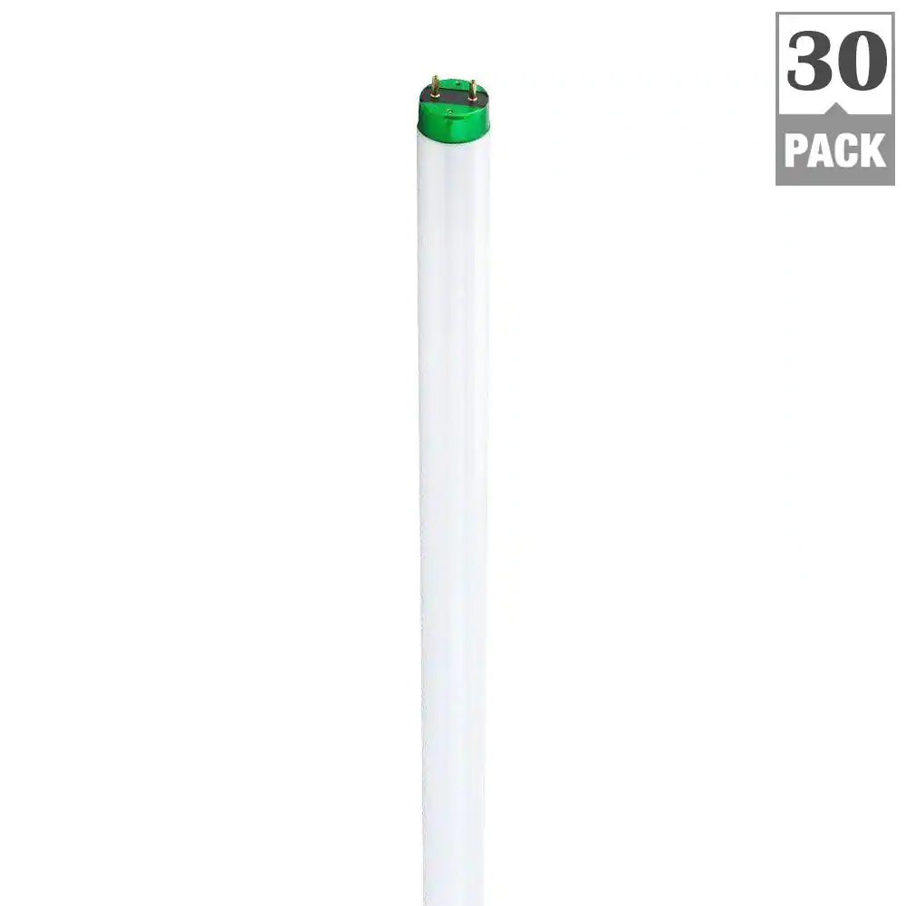 Philips 32-Watt 4 ft. Linear T8 Fluorescent Tube Light Bulb Cool White (4100k) (30-Pack)
