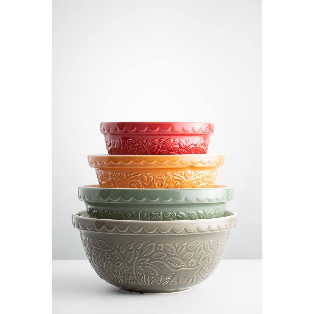 Mason Cash In The Forest Owl Green S18 Mixing Bowl