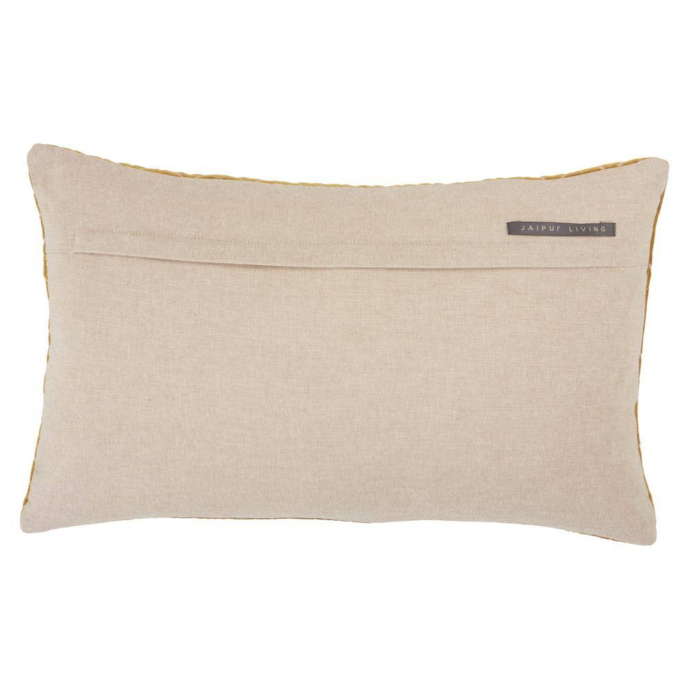 None Lorient Gold/Silver 13 in. x 21 in. Polyester Fill Throw Pillow