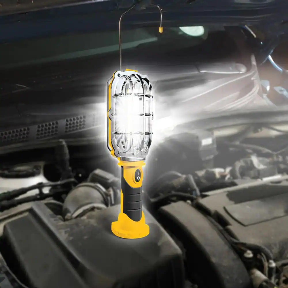 HANDY BRITE Ultra-Bright LED 8.35 in. Yellow Cordless Work Light Lamp